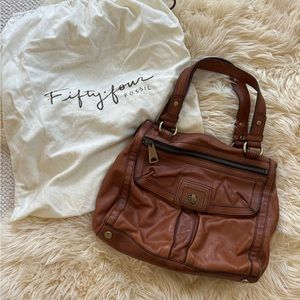 Fossil Fifty-Four Leather Handbag Tote